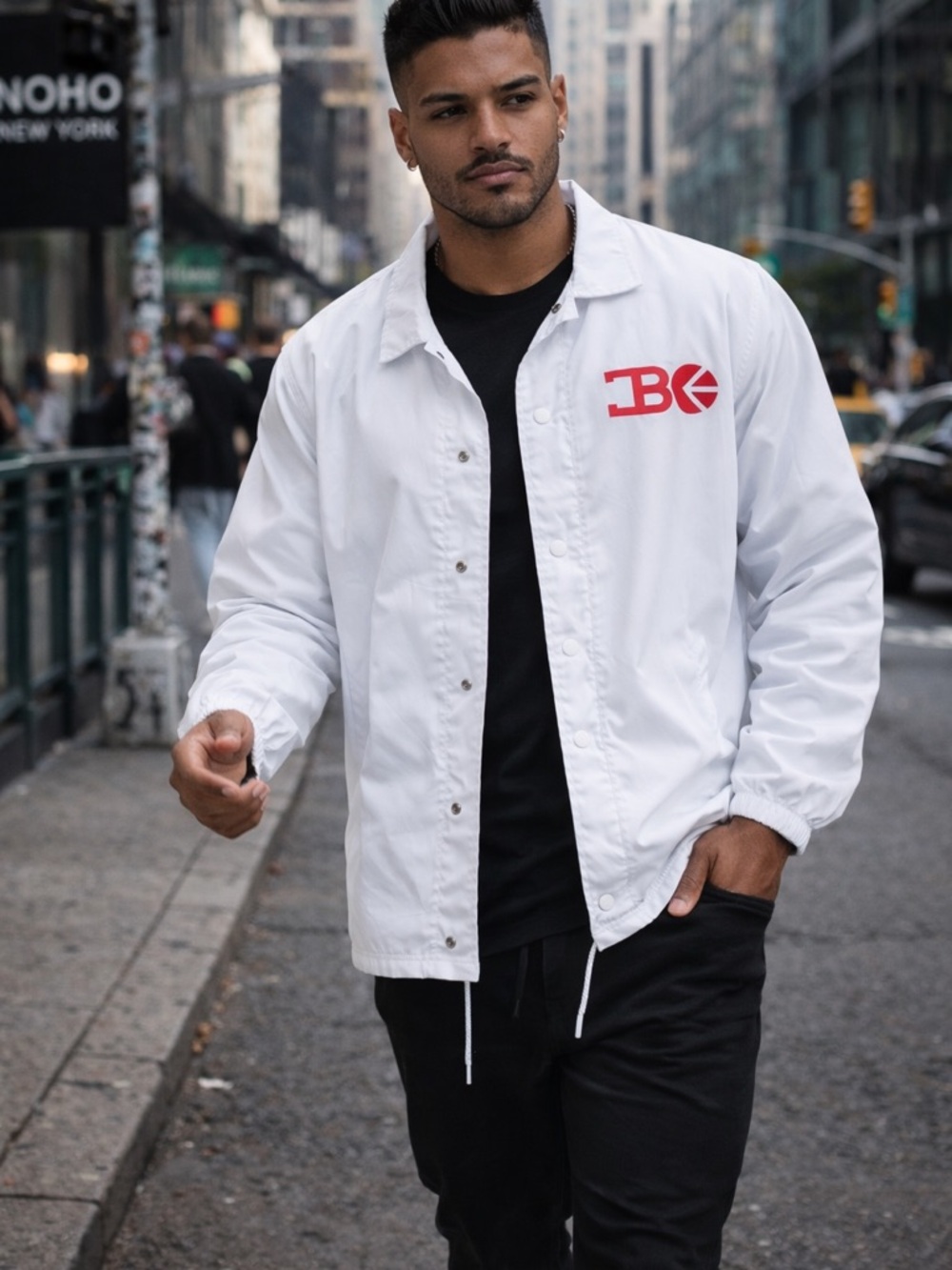 ethika French Montana White MENS COACH JACKET